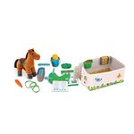 Melissa & Doug Feed & Groom Horse Care Play Set | Pretend Play | Play Set | 3+ | Gift for Boy or Girl