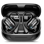 Open Ear Headphones, Bluetooth 5.4 Headphones Sports, Premium Sound with HD Mic Wireless Earbuds, 48H Playtime LED Power Display Ear Buds, IPX7 Lightweight Comfort Earphones for Running