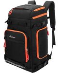 Hp hope Ski Backpack with Helmet Compartment 70L Large Capacity Ski Boot Bag for Skiing Waterproof Rucksack for Snowboarding for Ski Boots Skates Snowboard