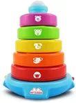 BEST LEARNING Stack & Learn - Developmental Educational Activity Stacking Toy for Infants Babies Toddlers for 6 or 9 Month Old Baby Toys and Up | First 1 Year Boy Girl Birthday Present