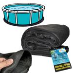 U.S. Pool Supply Armour Shield 18-Foot Round Heavy Duty Pool Liner Pad for Above Ground Swimming Pools - Protects Pool Liner, Prevents Punctures, Weed Barrier, Eco-Friendly Fabric - Extends Liner Life