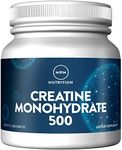 MRM Nutrition Creatine Monohydrate 500 | 100% micronized | Amino acids | Muscle Recovery + Energy Production | Keto + Low-carb Friendly | Performance Powder | 100 Servings