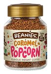 Beanies|Instant Flavoured Coffee |Caramel Popcorn|Low Calorie, Sugar Free|50 g|Pack of 1