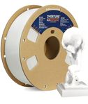 OVERTURE PLA Plus (PLA+) Filament 1.75mm PLA Professional Toughness Enhanced PLA Roll, Cardboard Spool, Premium PLA 1kg(2.2lbs), Dimensional Accuracy +/- 0.02mm (White)