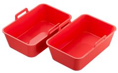 Lamapee Silicone Loaf Tins for Ninja Dual Air Fryer, Air Fryer Omelette Tray, Air Fryer Accessories - Pack of 2