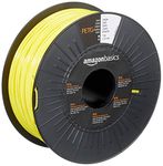 Amazon Basics PETG 3D Printer Filament, 1.75mm, Yellow, 1 kg Spool