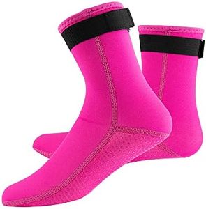 YDQUANI Wetsuit Socks 3mm Neoprene Diving Socks Thermal Anti-Slip Scuba Socks Water Booties for Swimming Water Sports