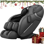 MYTHIA 2025 A303 Massage Chair, Full Body with Heat, Zero Gravity, SL Track Shiatsu Recliner with Automatic Body Scan, Footrest Calfrest Exntension (Black)