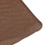 uxcell Brown Speaker Mesh Grill Stereo Fabric Dustproof 0.5x1.45M 20 x 57 inch