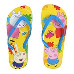 Yellow Bee George Colour Splash Flip-Flops for Boys, Multi, 2, 8-9 Years