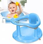 Baby Tub Chair Seat，Baby Bath Seat for Tub Sit Up，Baby Shower Chair，Newborn Baby Bath Seat，Infant Cute Bathtub Support，with Backrest Support and Suction Cups Tub Seats for Babies (Blue)