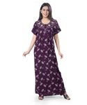 NightShades Nighty| Nighty for Women| Alpine Nighty for Women| Nighty for Women Cotton| Maxi Nighty for Women| Nighty for Women Stylish| Night Gown for Women Cotton| Women Nighty| Alpine Fabric| Wine