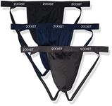2(X)IST mens Micro Speed Dri Jock Strap 3-pack Base Layer Underwear, Black/Charcoal/Varsity Navy, X-Large US