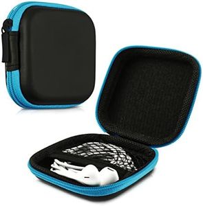 kwmobile Funda Protectora rígida Compatible con Auriculares In-Ear - Estuche Protector Duro para audífonos en Azul