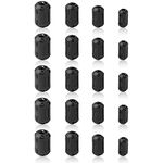 Ferrite Ring Core Black RFI EMI Noise Suppressor Cable Clip-20Pcs