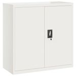 vidaXL File Cabinet White 90x40x90 cm Steel