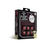 USAOPOLY Nightmare Before Christmas Premium Dice Set Collectible d6 Dice Red & Black Custom Dice with Collectible Tin Case Officially Licensed Disney 6-Sided Dice (AC004-291-002000-12)