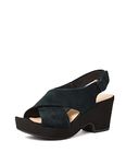 Clarks Womens Maritsa Lara Ankle Strap Sandals, Black Black Suede, 4 UK