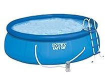 Intex Easy Set Up 15ft x 48in Pool with Filter Pump, Ladder, Ground Cloth and Cover #28168