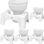 Squatty Potty Original Toilet Stool 2.0 Base 7", White, 1 Count (Pack of 5)