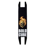 BOLDCUBE Grip Tape Stunt Scooter - Self Adhesive Bubble Free Water Resistant Sandpaper - Fits Most Stunt Scooters - Prime - Blue Black Yellow Pink Red Purple (Black Skull)