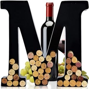 will's Metal Wine Cork Holder - Letters A to Z | Modern Housewarming Gift, Home Bar Decor, Wine Gift, Bridal Shower Gift, Engagement Gift | Large Wall Art | Home Décor