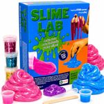 FUN NATION Slime Making Kit | Slime for Kids 3 to 10 Years | DIY & Science Experiment Kit | 20+ Glitter, Fluffy & Colorful Slimes | STEM Educational Craft Activity | Birthday Gift for Boys & Girls