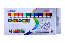 Mungyo White Board Markers MA-12A (Pack of 12 Colours) - Assorted Shades