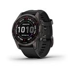 Garmin Fenix 7S Sapphire SolCarbon Grey DLC Ti with Black Band EMEA