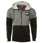 NIKE Mens M NSW Hoodie Air Full-Zip Fleece 886044-004_M - Dark Stucco/Light Bone/Sequoia/White