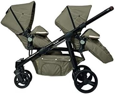 Brevi 781-398 Ovo Twin Passeggino Gemellare, Tortora, Collezione 2019