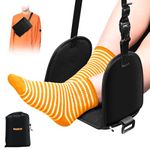 GULIMENG Airplane Foot Rest with Memory Foam - 2 in 1 Portable Foot Hammock for Plane Travel with Support, Comfortable Foot Sling for Airplane Travel Essentials to Relax Your Feet