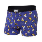 Saxx Vibe Super Soft Boxer Briefs, Rainbow Bananas/Navy - L