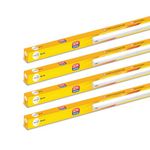 wipro Garnet 22W LED Batten for Living Room & Bedroom | 4 Ft | Cool Day White (6500K) with 2200 lumen| Bright & Energy Efficient Tubelight for Home, Office, Showroom & Parking lot | Pack of 4