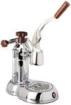 European Gift & Housewares ESW-8 La Pavoni Stradavari Espresso Machine, 8-Cup, Chrome with Wood Handles