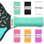 Tannius Pickleball Paddle Grip Tape, 6 Pack Precut Pickleball Grips, Absorbent and Enhanced Pickleball Paddle Overgrip (6-Pack Mixed Colors)