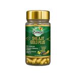 Zandu Shilajit/Shilajeet Gold Plus Capsules IBoosts Stamina, Strength & Energy in 28 Days | 60 Capsules I 100% Pure Himalayan Shilajit with 24K Gold Bhasma