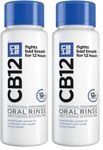 CB12 Mint Menthol Mouthwash, Enamel Strengthening, Pleasant Breath for 12 Hours, 250 ml (Pack of 2)