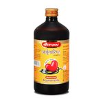 Baidyanath Ayurvedic Arjunarishta Syrup - 450ml | Helps in Blood pressure & Respiratory related Problems (Pack of 1)