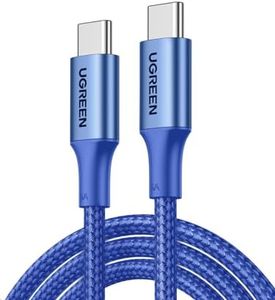 UGREEN USB C to USB C Cable 100W Type C Charger Cable Power Delivery PD Charging Cord for iPhone 16 Pro Max/15, MacBook Pro, iPad Pro, Dell XPS, Chromebook, Pixel 9, Galaxy S24 S23, Switch (2M, Blue)