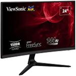 ViewSonic Omni VX2418C 24 Inch 1080p 1ms 165Hz Curved Gaming Monitor with AMD FreeSync Premium, Eye Care, HDMI and DisplayPort