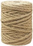 Jute Rope 5mm X100ft, Heavy Duty an