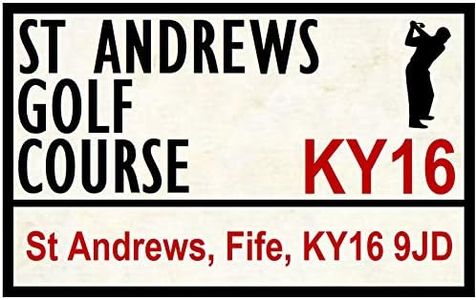 SIGNCHAT Golf Course/Road Signs St Andrews Outdoor Decoration Props Plaque Sign 8x12 inch