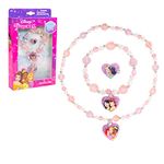 Luv Her Frozen 2 Girls 3 Piece Princess Toy Jewelry Box Set with Bead Necklace, Bracelet and Ring - Play Accessories - Ages 3+, No Gemstone