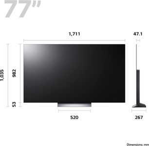 LG 77" OLED 4K Smart TV – C2 Series