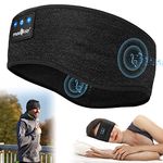 MUSICOZY Sleep Headphones, Bluetooth Headband Unique Gifts for Men Women, Ultra Soft Sleeping Headphones Wireless Music Headband Headphones for Yoga Sports Side Sleep Birthday Cool Tech Gadgets Gifts