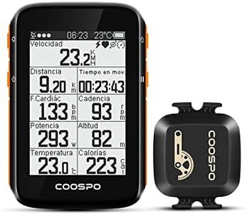 COOSPO Ciclocomputador GPS Computadora Bicicleta Inalámbrica Ordenador de Ciclismo Pantalla LCD de 2.6 Pulgadas por Impermeable Bicicleta de Carretera MTB Bicicleta