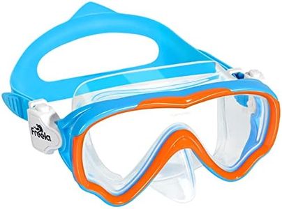 Freela Goggles Swim Goggles Swimming Goggles for Kids 6-14 4-7 8-12 Kids Swim Goggles with Nose Cover Snorkel Mask Snorkeling Gear Diving Dive Mask Youth Girls Boys Junior Water Pool Beach Open Water