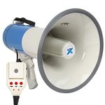 VONYX MEG060 60W Megaphone with Handheld Microphone & Siren - High-Power Loud Hailer, Mega Phone Speaker with Mic for Events, Emergency, Crowd Control, Megaphones, Loudhailer, Mega Phone