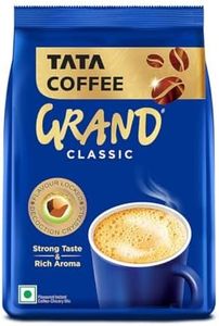 Tata Coffee Grand Classic Instant Coffee, 100g Pack, Instant Coffee-Chicory Mixture, Special Hotel Blend, Fresh Taste & Rich Aroma, Arabica And Robusta Beans, Strong Coffee